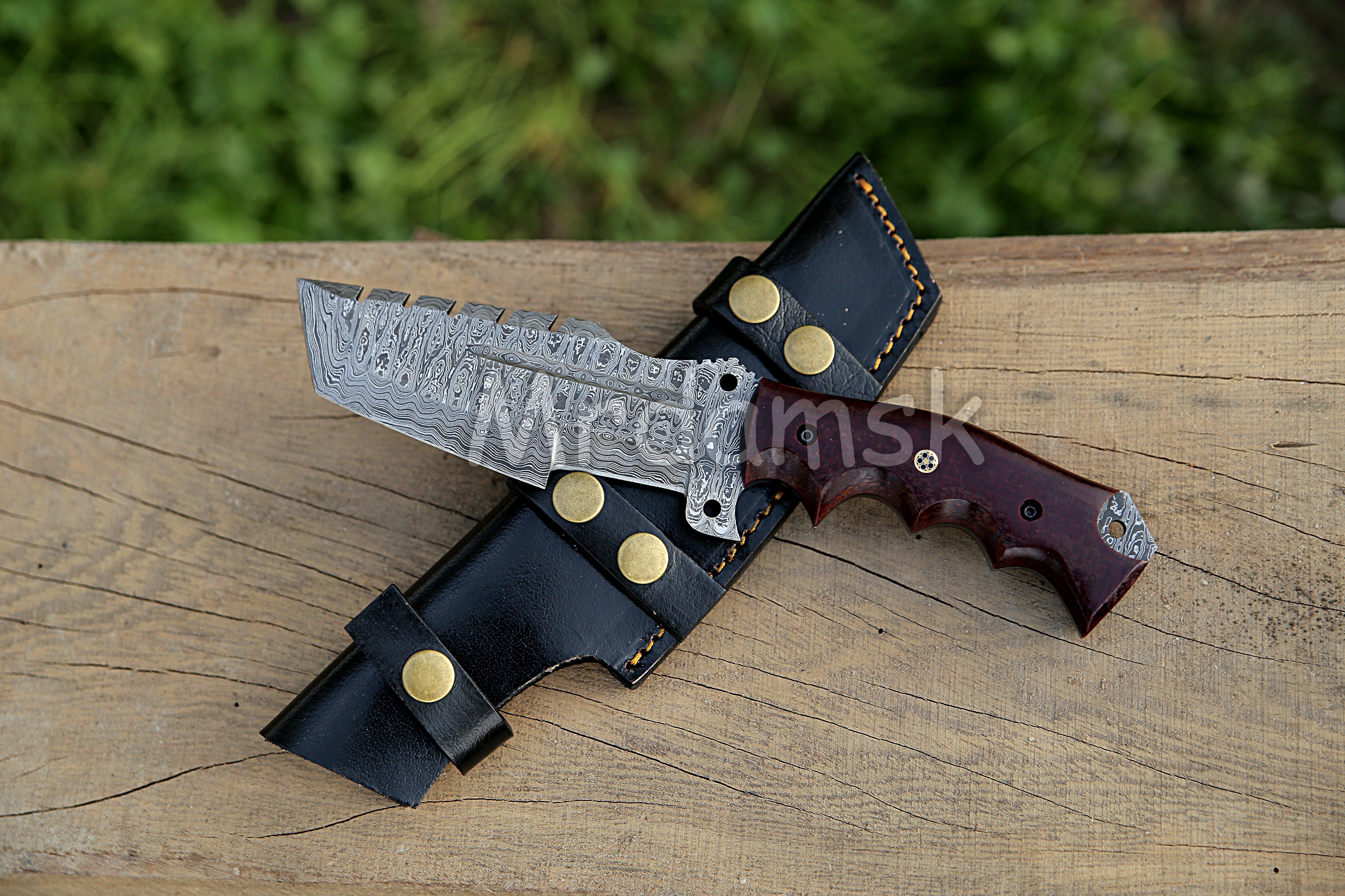 Damascus Tracker Knife - Orkloknife