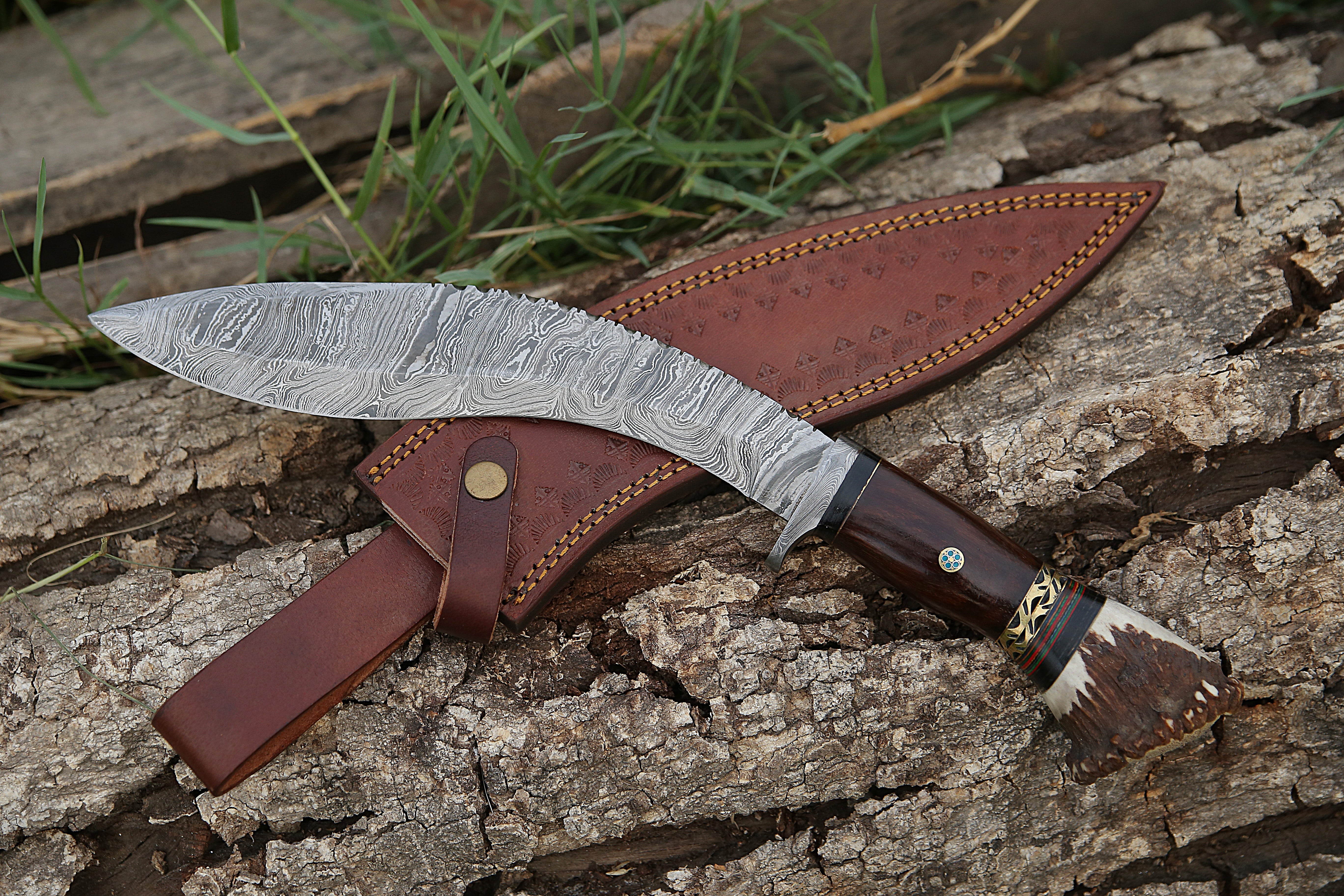 Damascus Kukri Knife