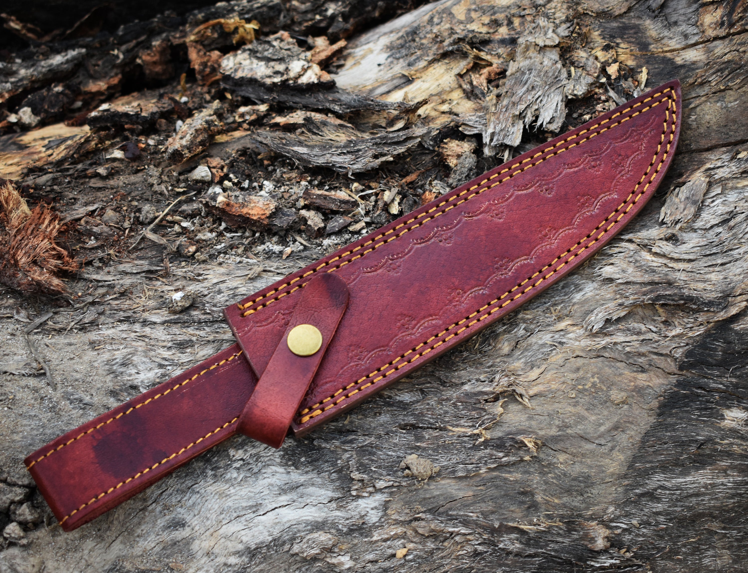 14" Rambo Color Bone Handle Hunting Bowie knife With Brass Guard & Pommel