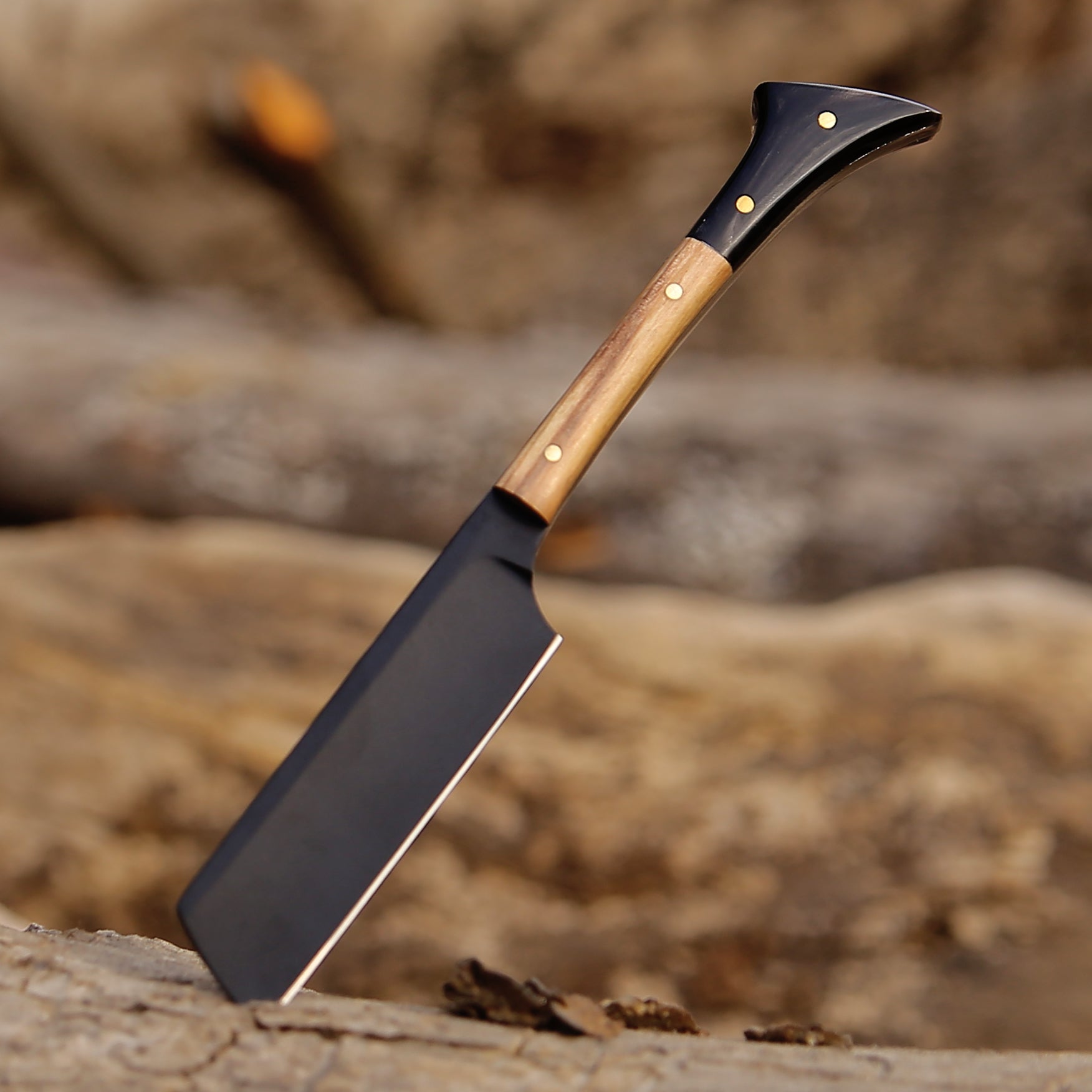 Black Coated Straight Razor for Men- Personalized Barber Razor- Shave-Ready Grooming Gift, Two Tone Handle with Leather Pouch.