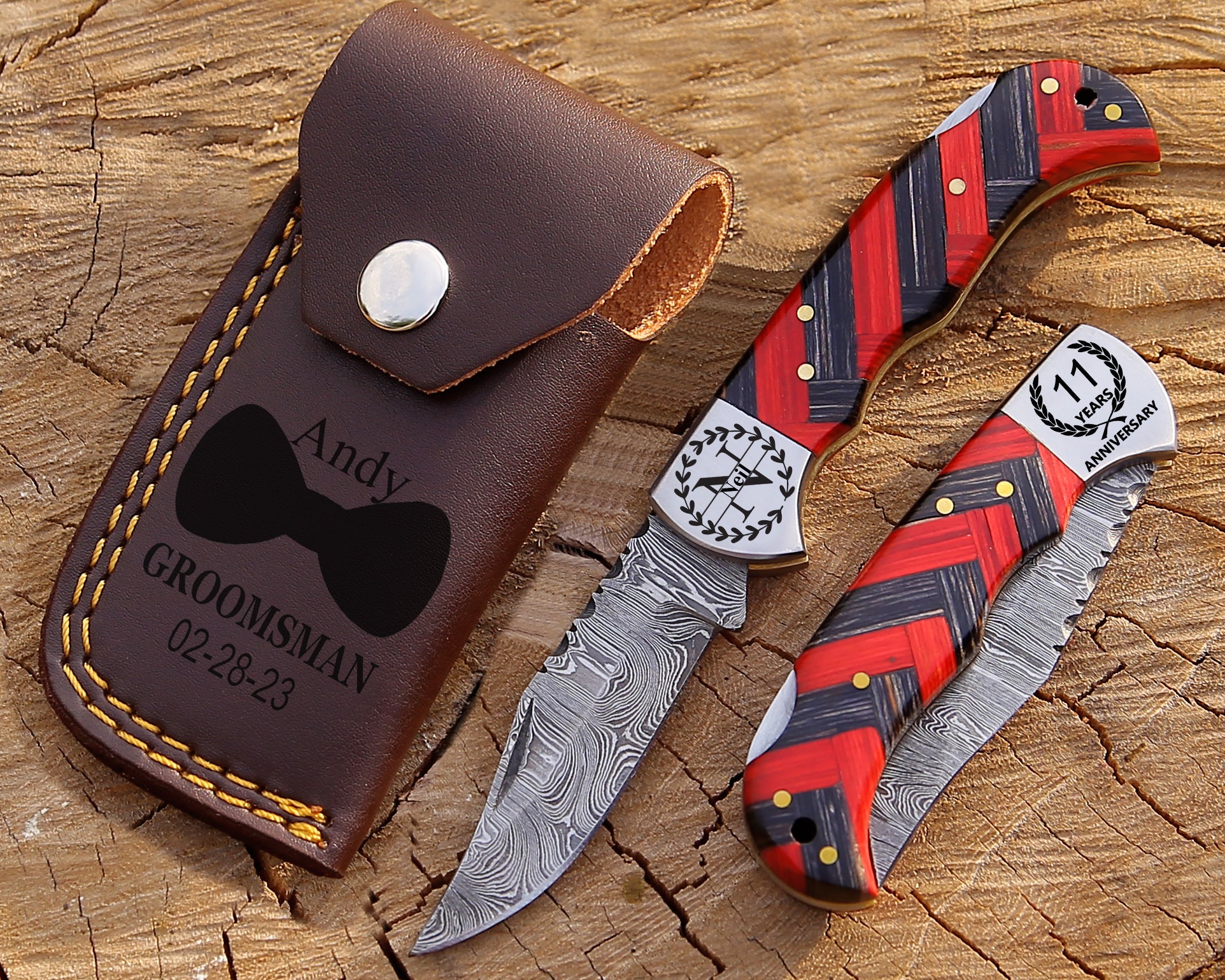 Damascus Steel Folding Knife – Handcrafted Pocket Blade Collector’s Choice  Damascus Pocket Knife – Tactical Folding Blade for Outdoor Use with Pouch.