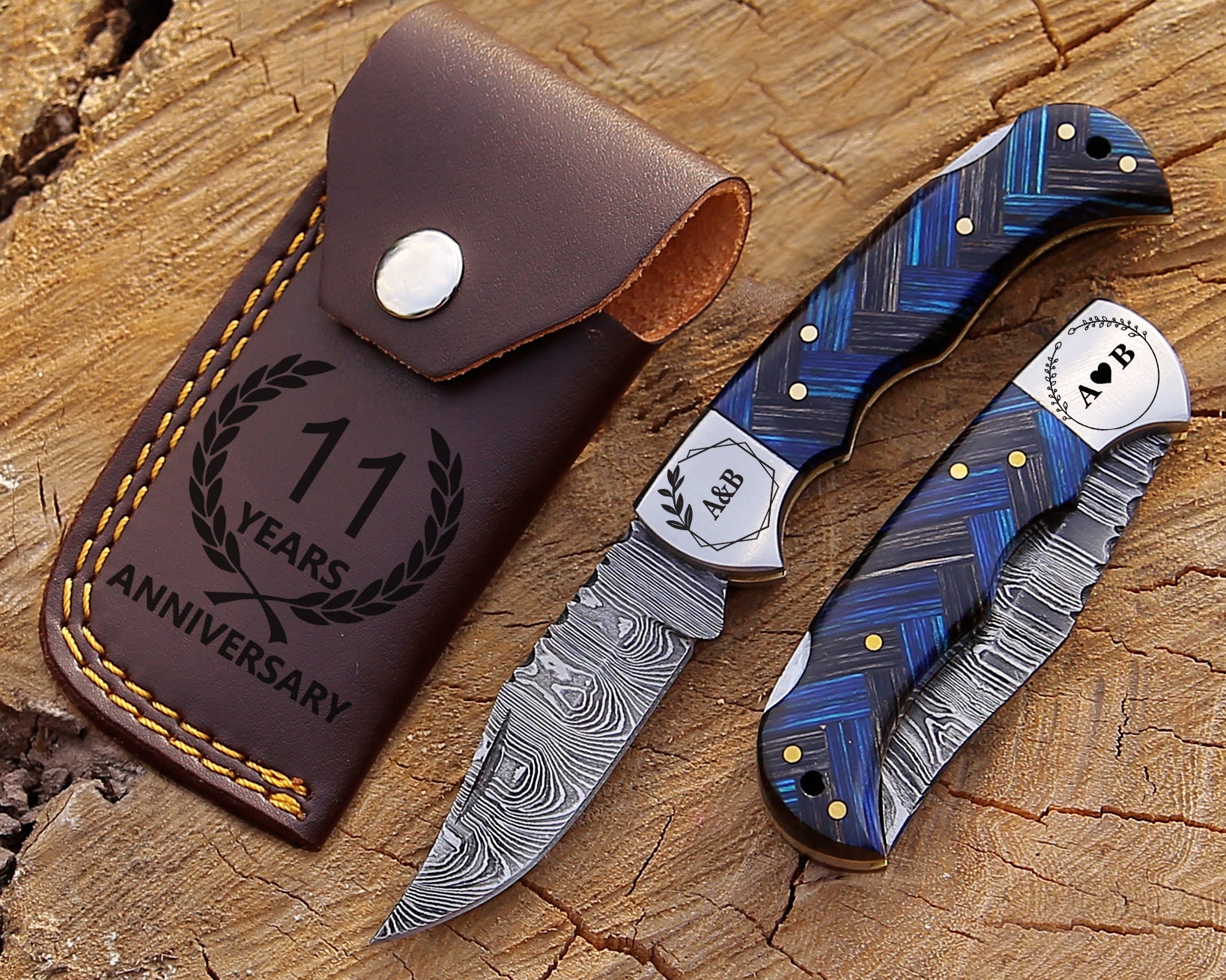 Artisan Damascus Steel Folding Knife – Compact, Durable & Stylish EDC Damascus Knife – Hand-Forged Steel with Ergonomic Handle