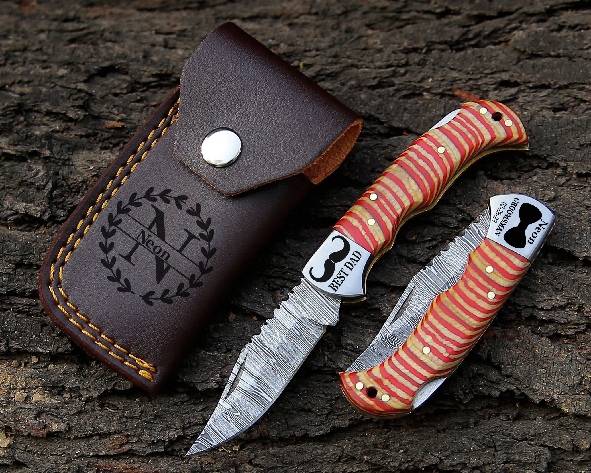 Damascus Steel Folding Knife – Handcrafted Pocket Blade Hand-Forged Steel with Ergonomic Handle