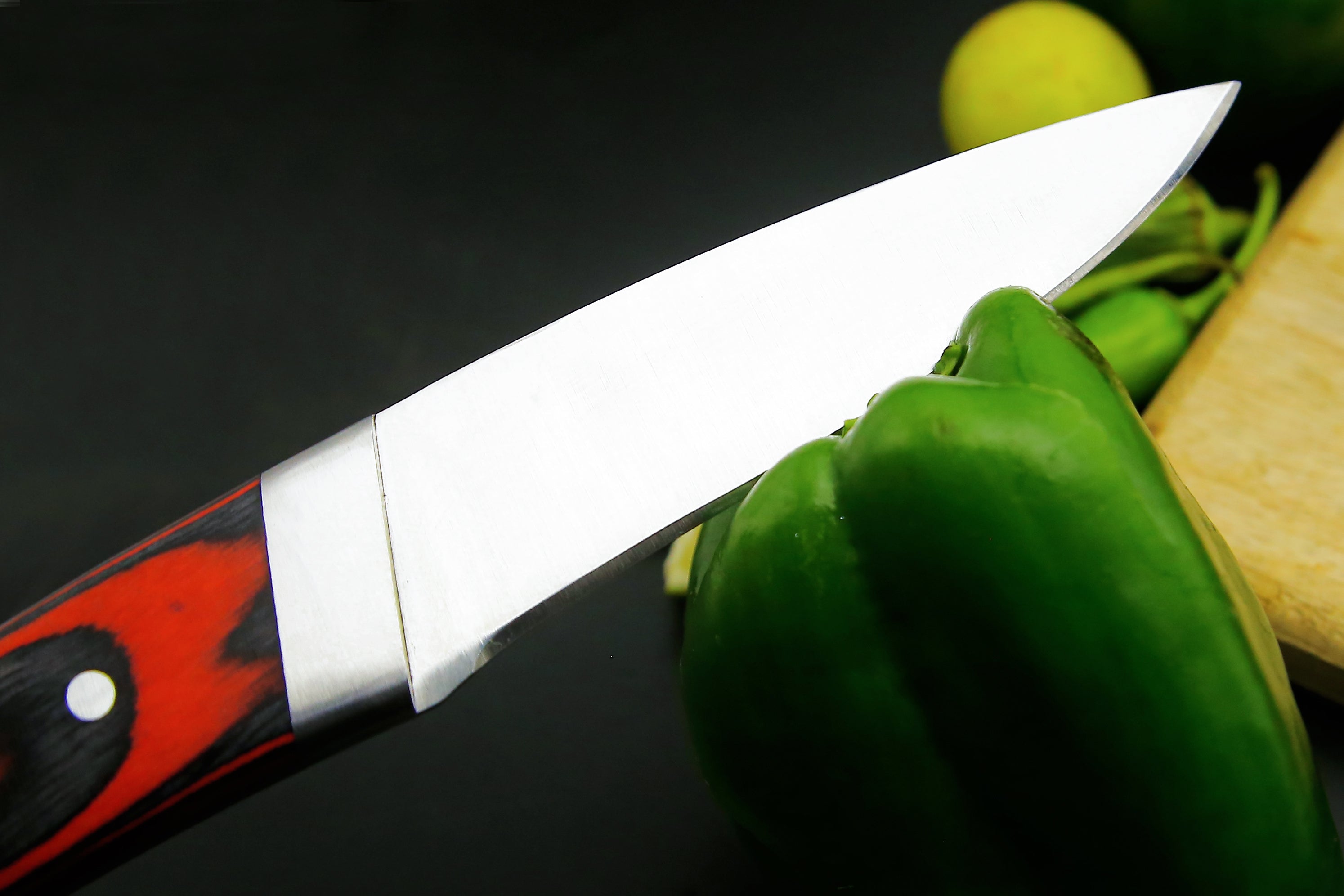 Personalized Handmade Damascus Steel Chef knife set of 5 PCS with Beautiful Resin Handle Kitchen Knife with Leather Kit.