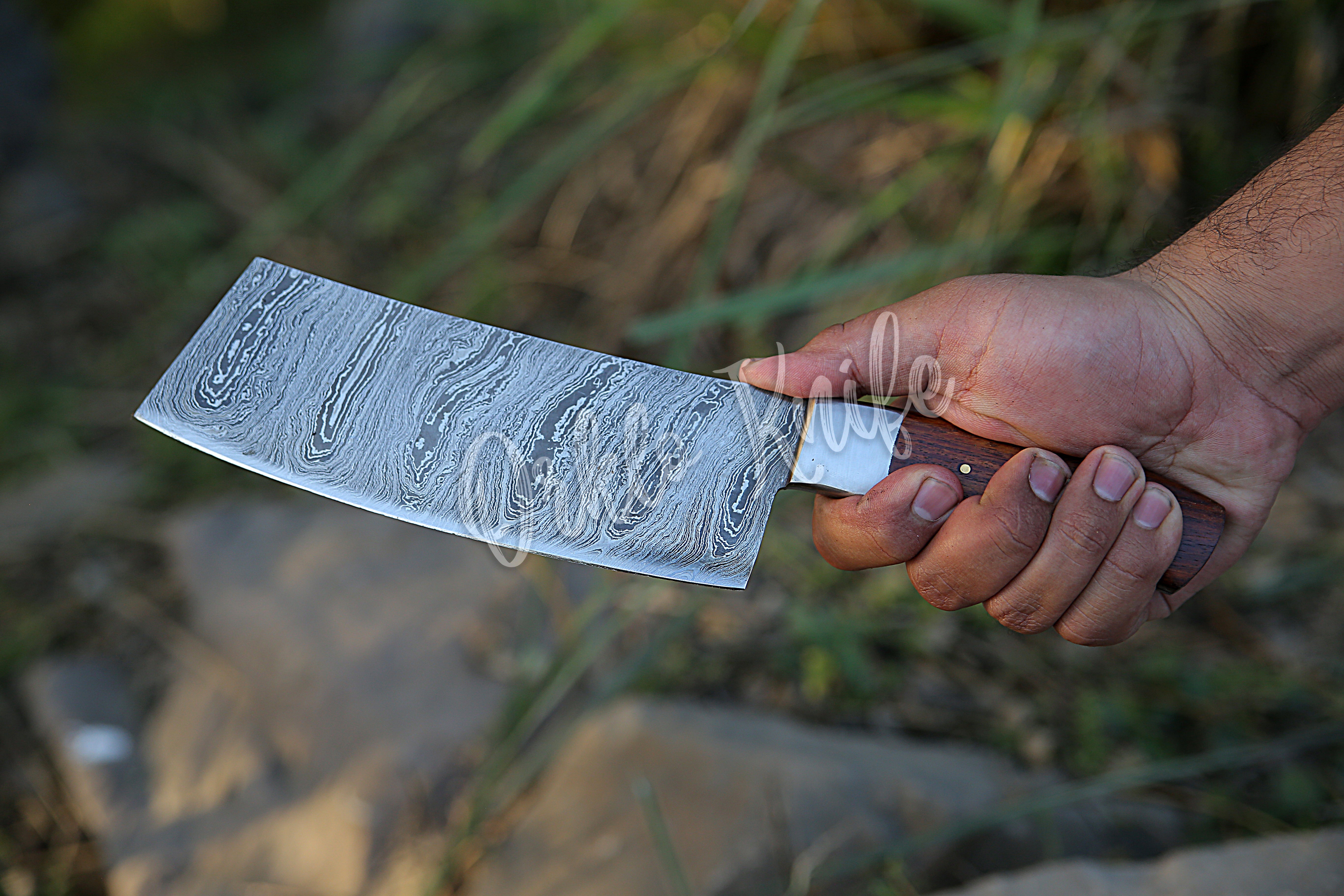 Damascus Cleaver knife - Orkloknife