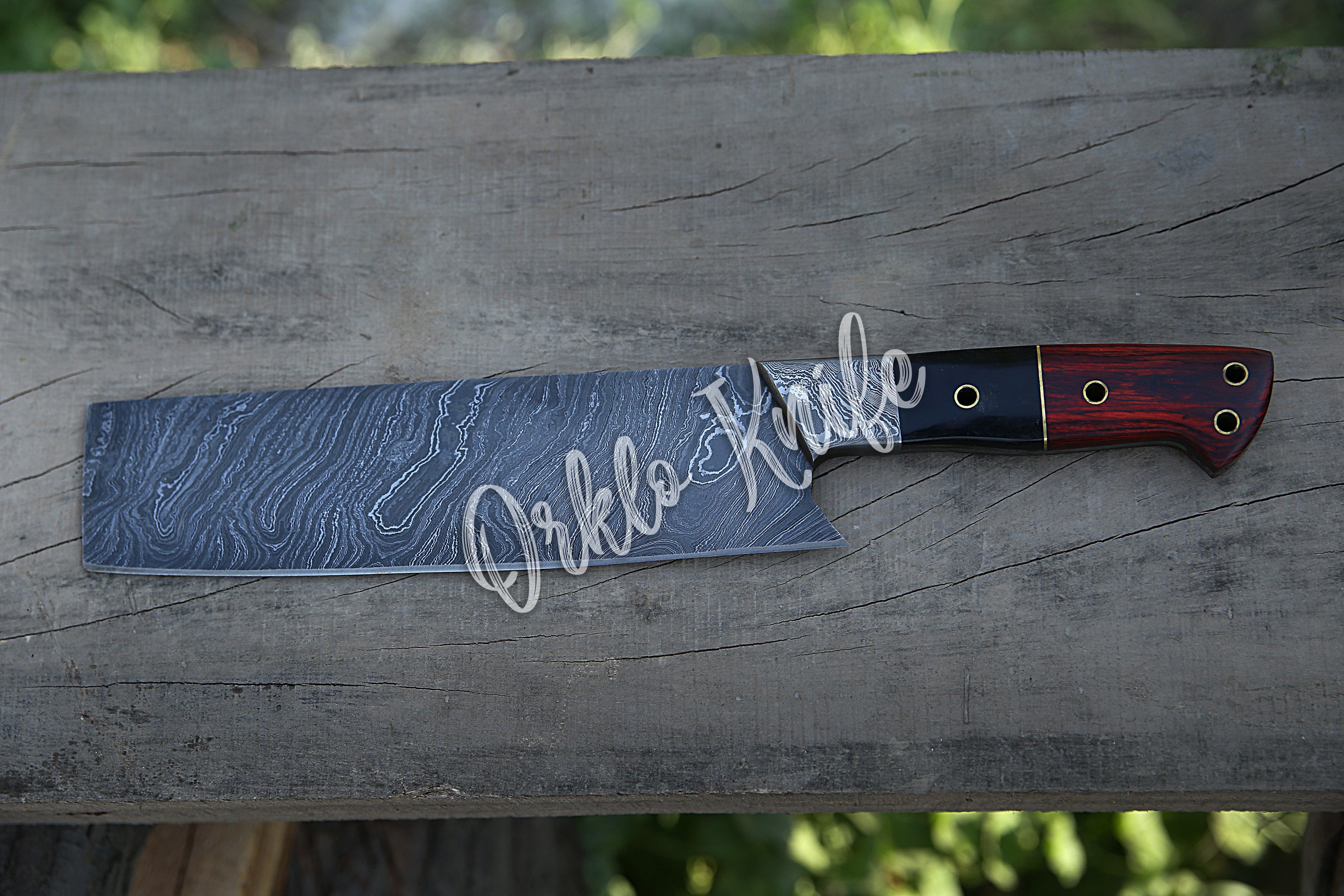 Damascus Cleaver /Chopper Knife - Orkloknife