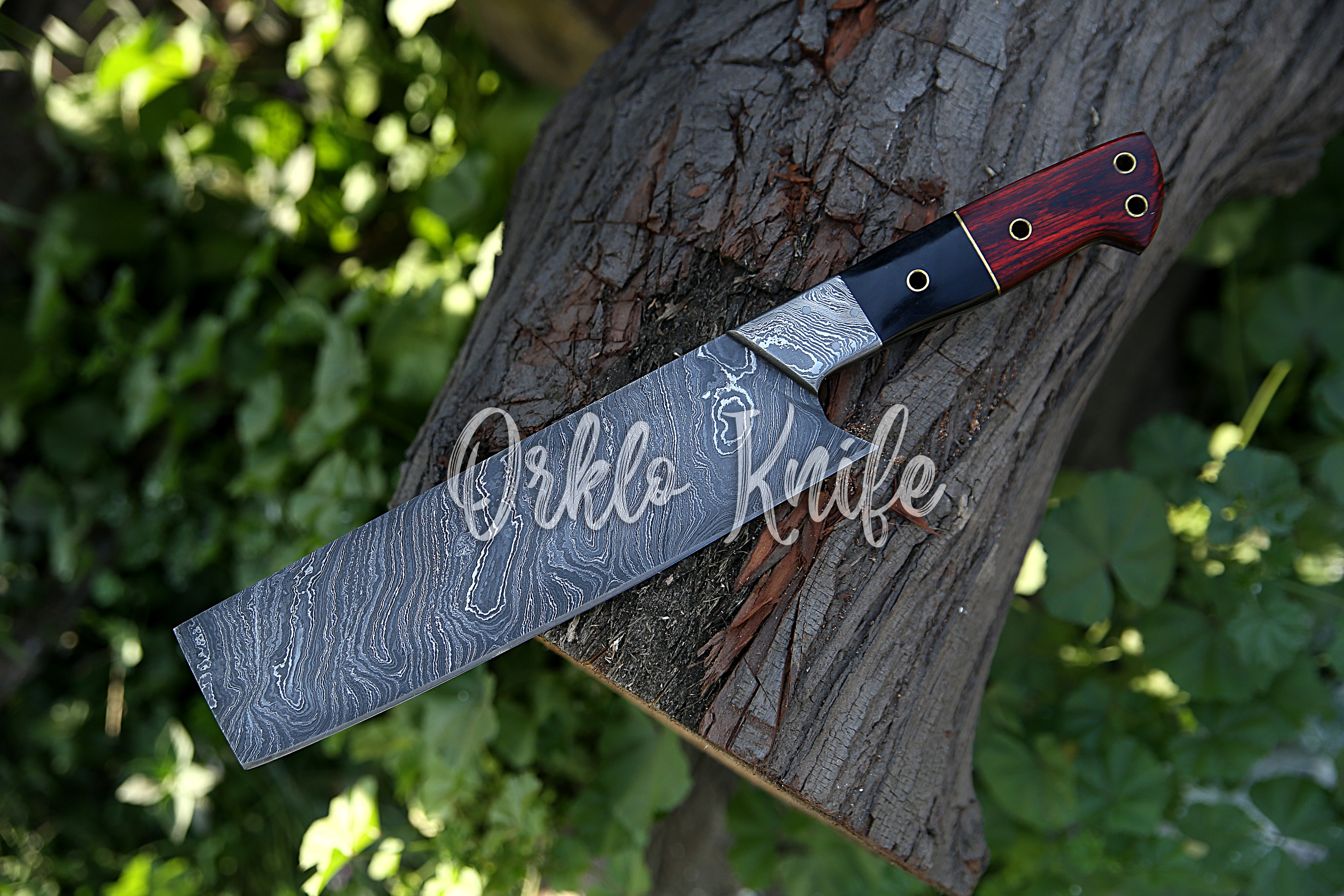 Damascus Cleaver /Chopper Knife - Orkloknife