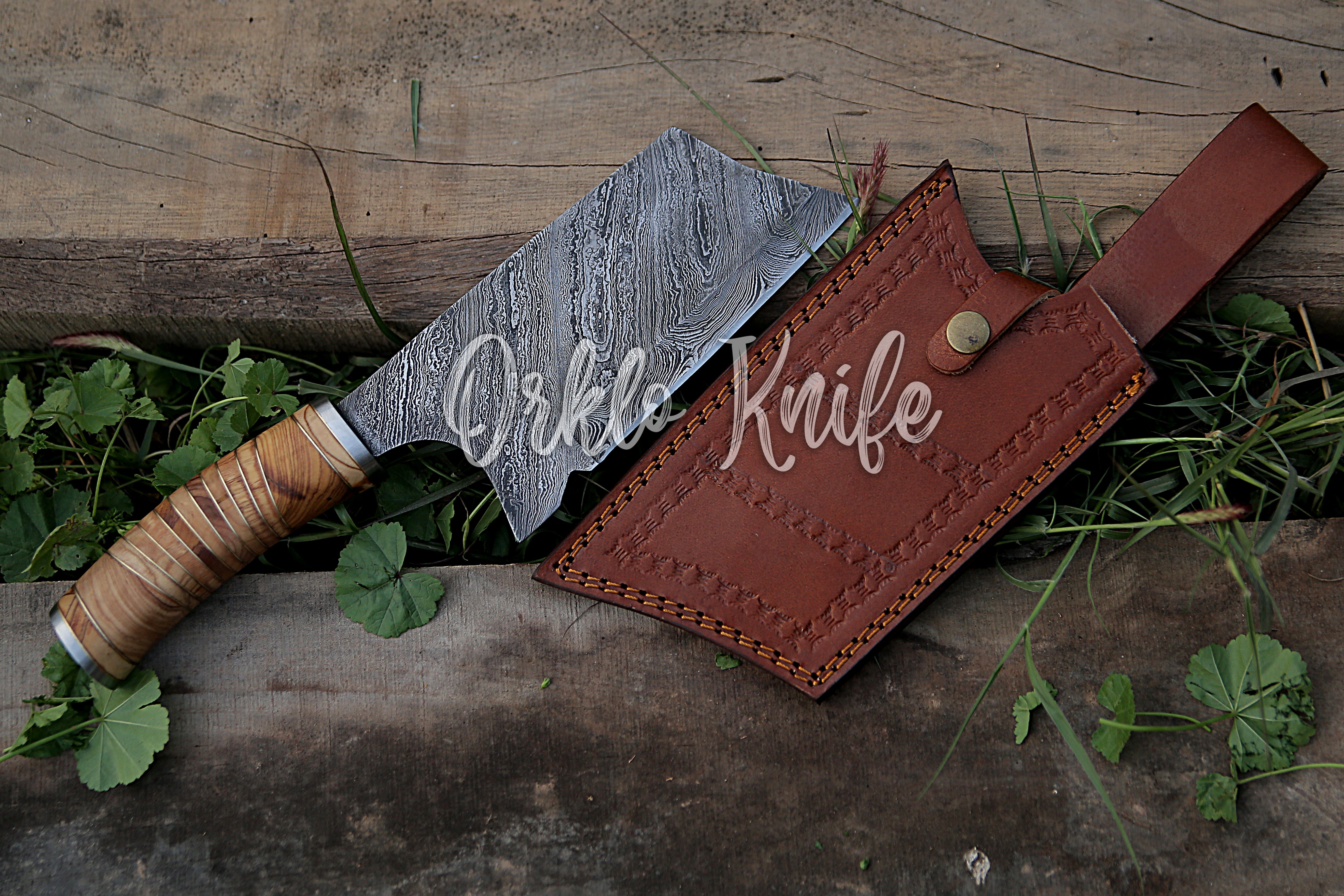 Damascus Big chopper - Orkloknife