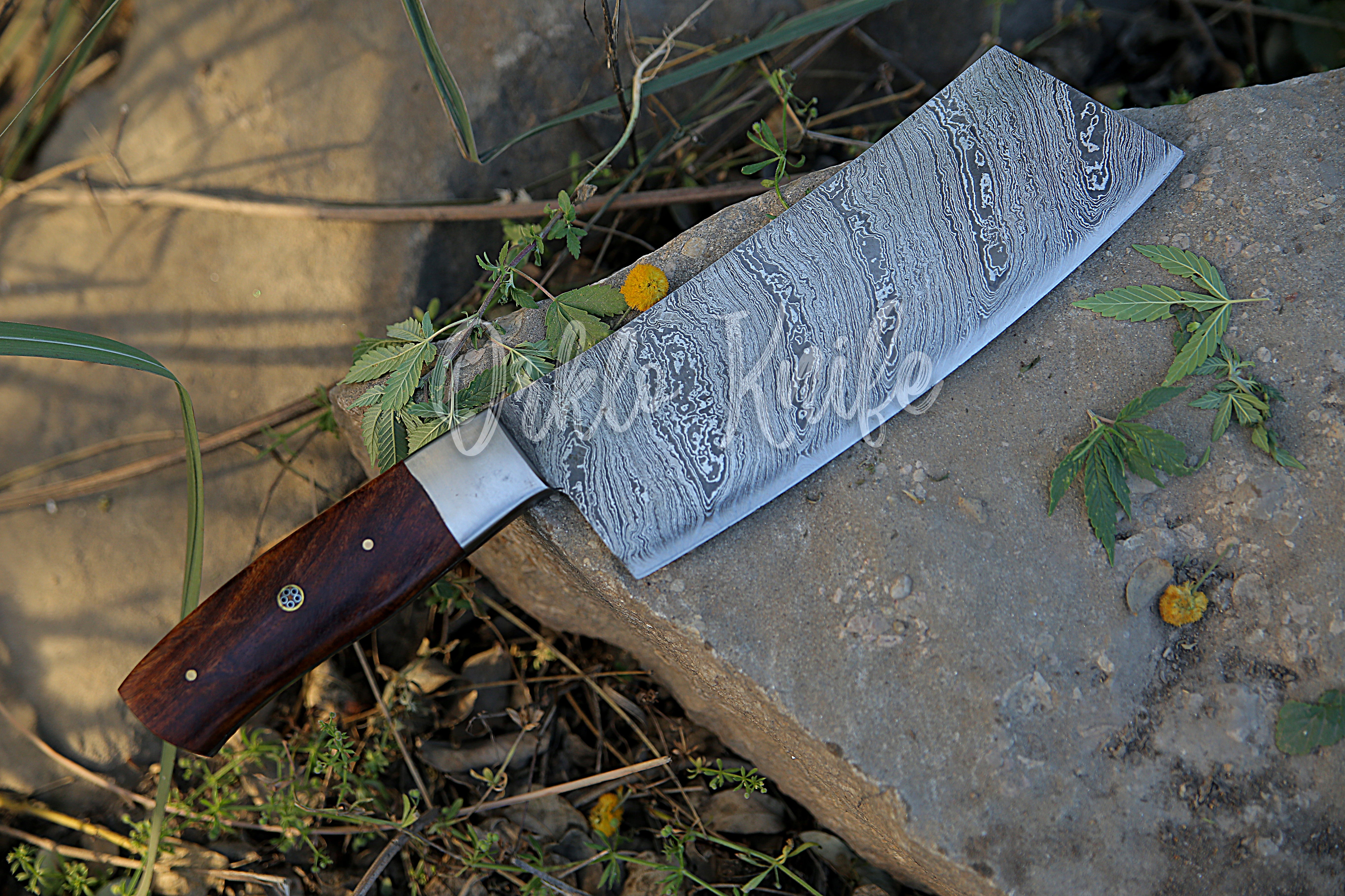 Damascus Cleaver knife - Orkloknife