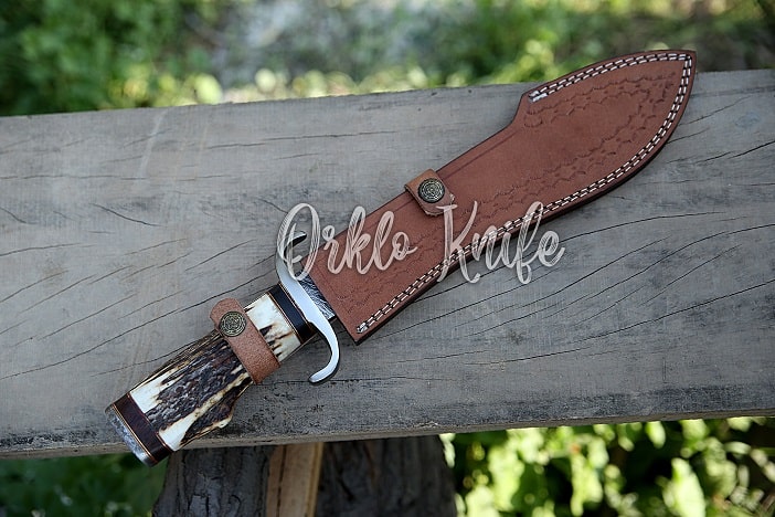 Knife With Stag Horn Handle
