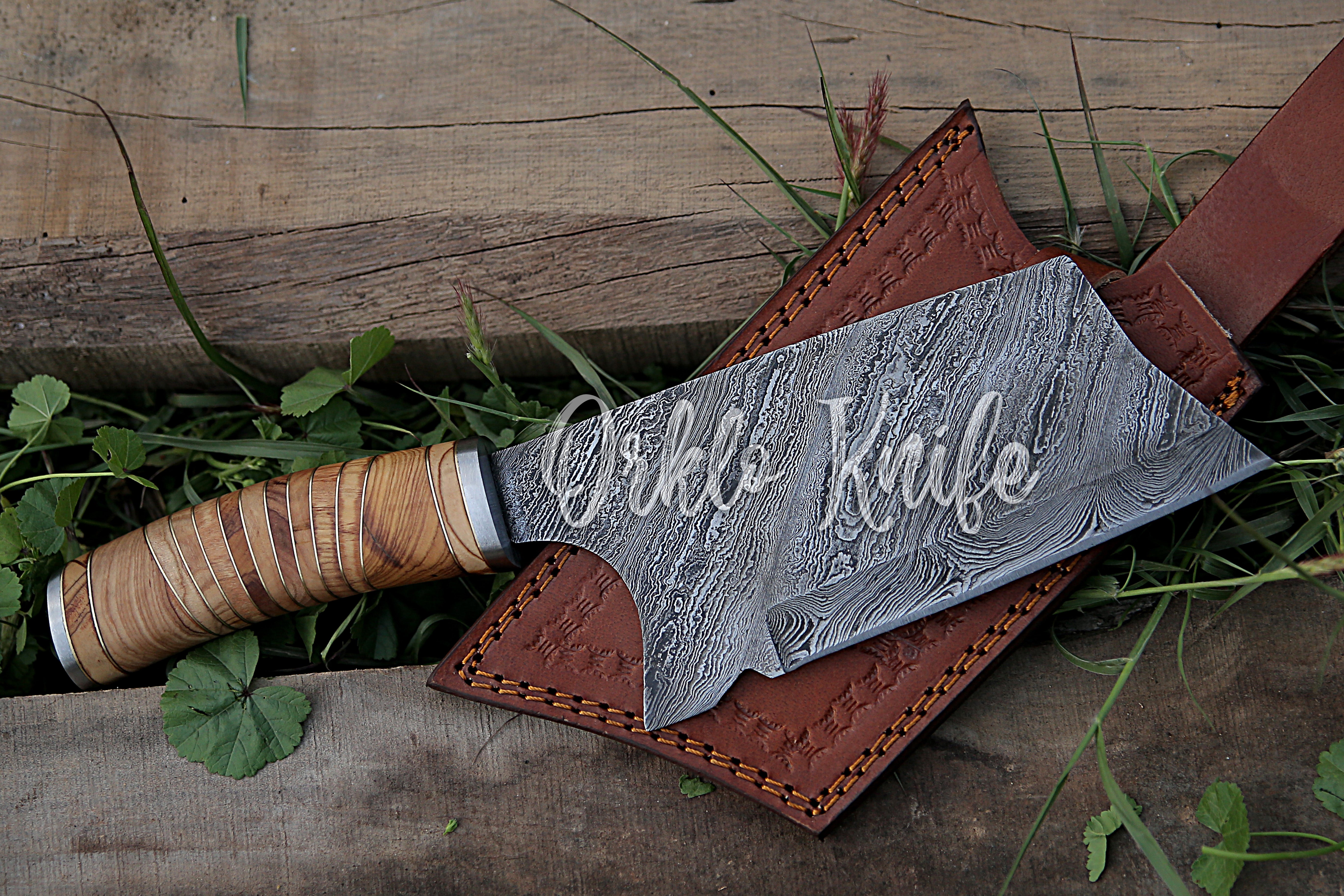 Damascus Big chopper - Orkloknife