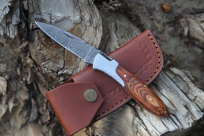 benchmade wood handle knife