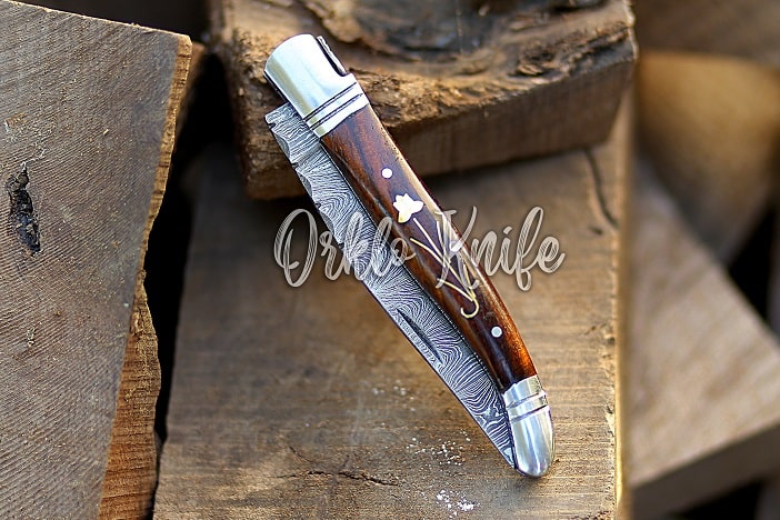 buck knife rosewood handle