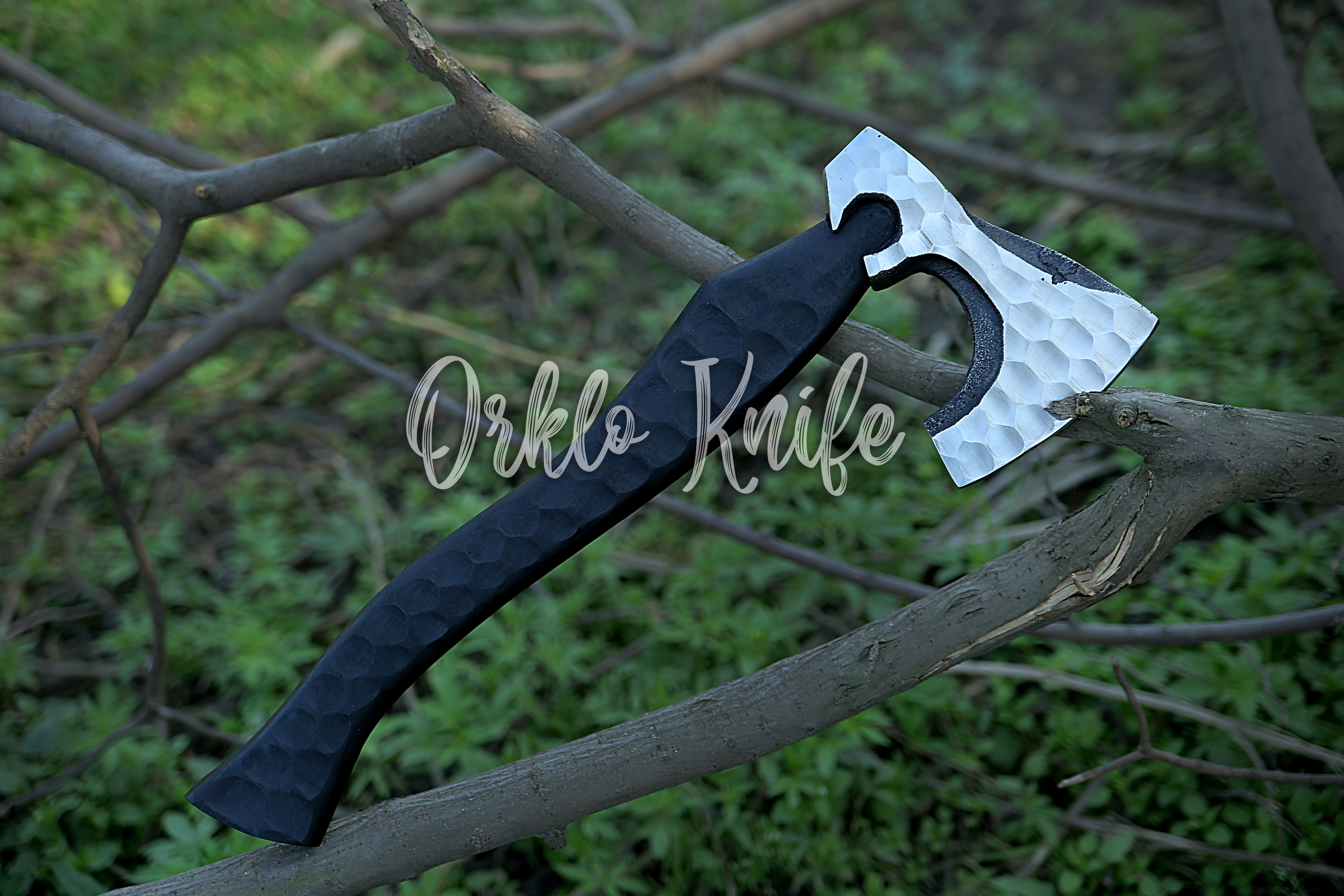 Viking Carbon Steel Axe - Orkloknife