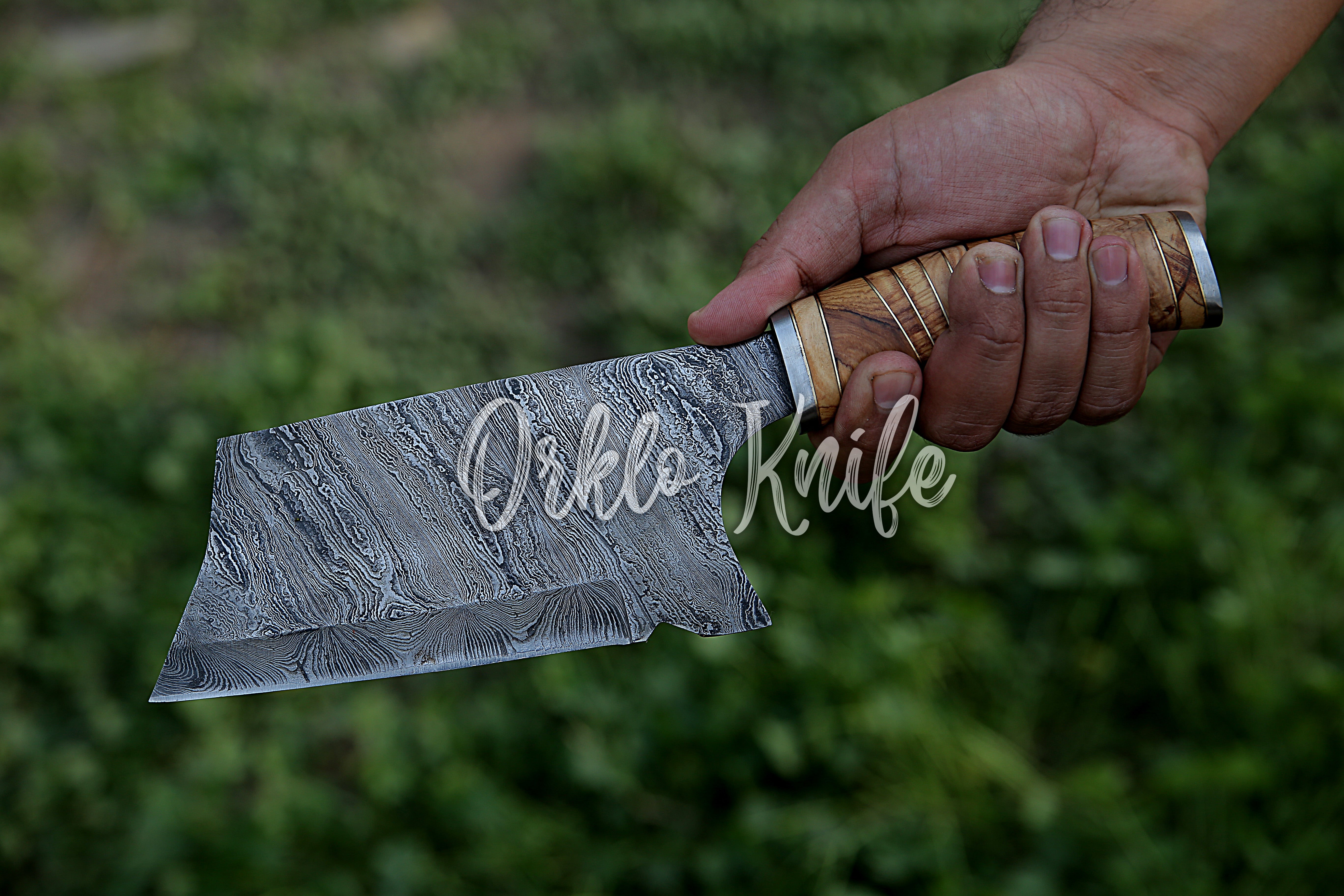 Damascus Big chopper - Orkloknife