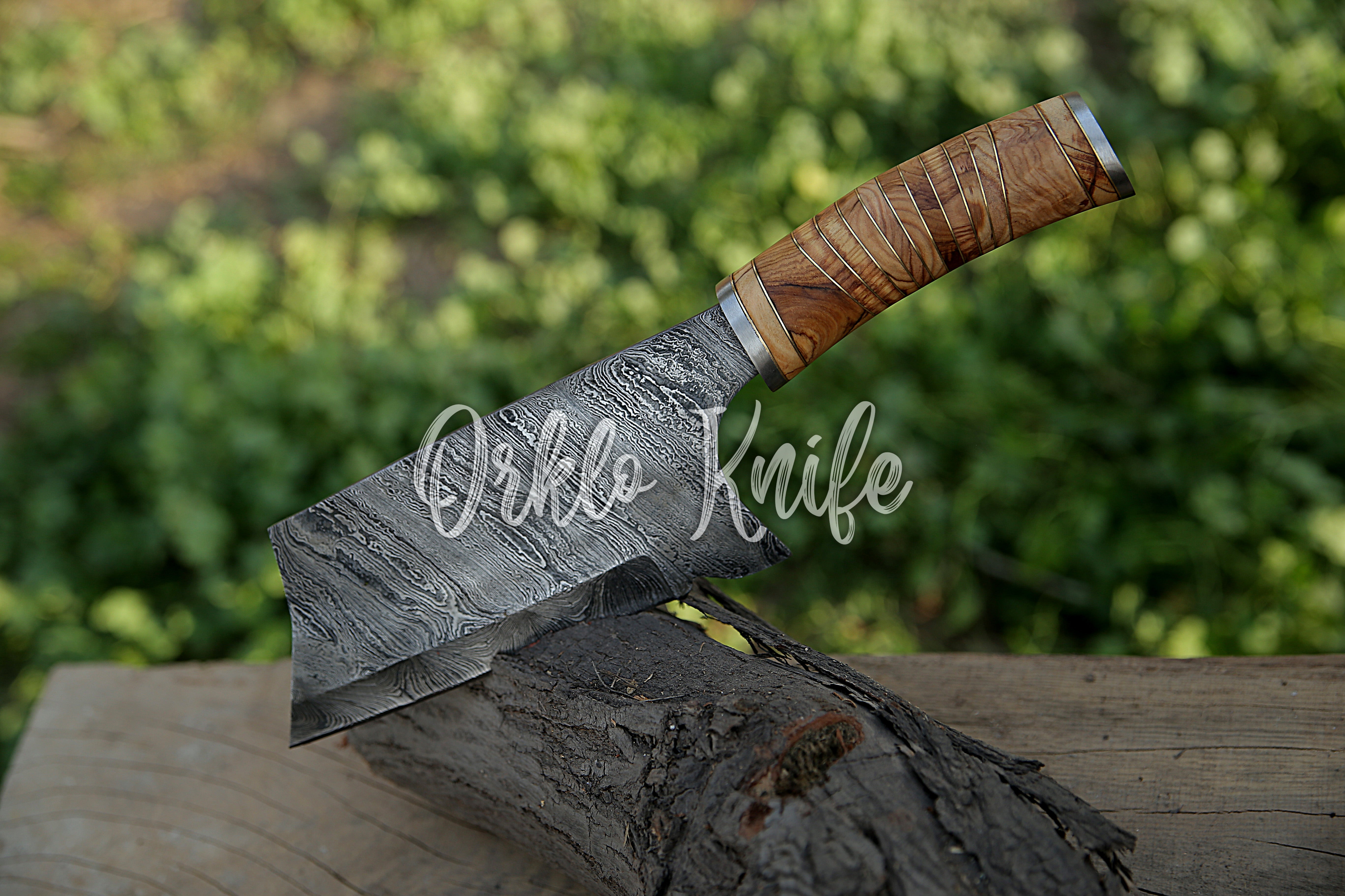 Damascus Big chopper - Orkloknife