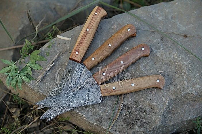 damascus steak knife set