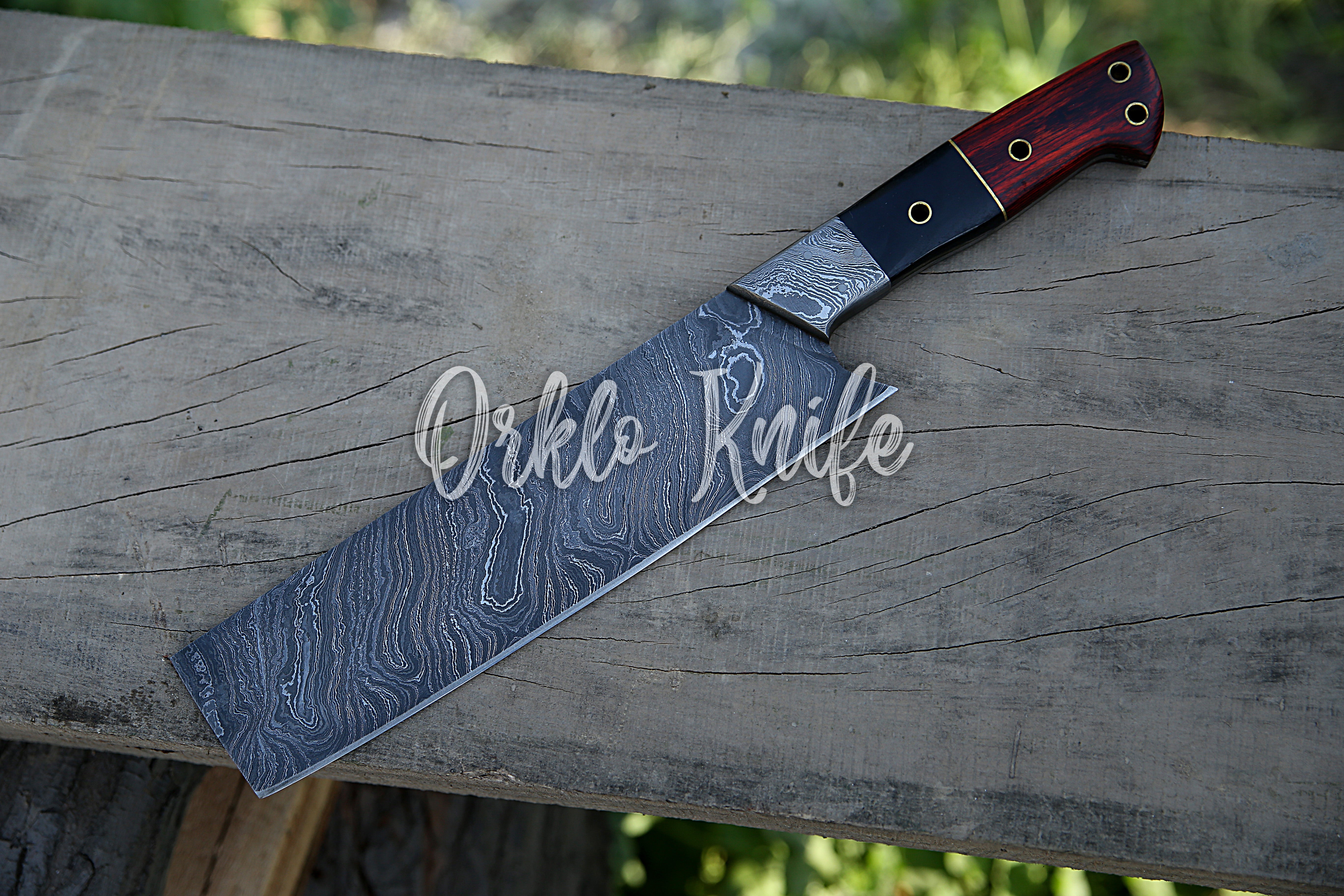 Damascus Cleaver /Chopper Knife - Orkloknife