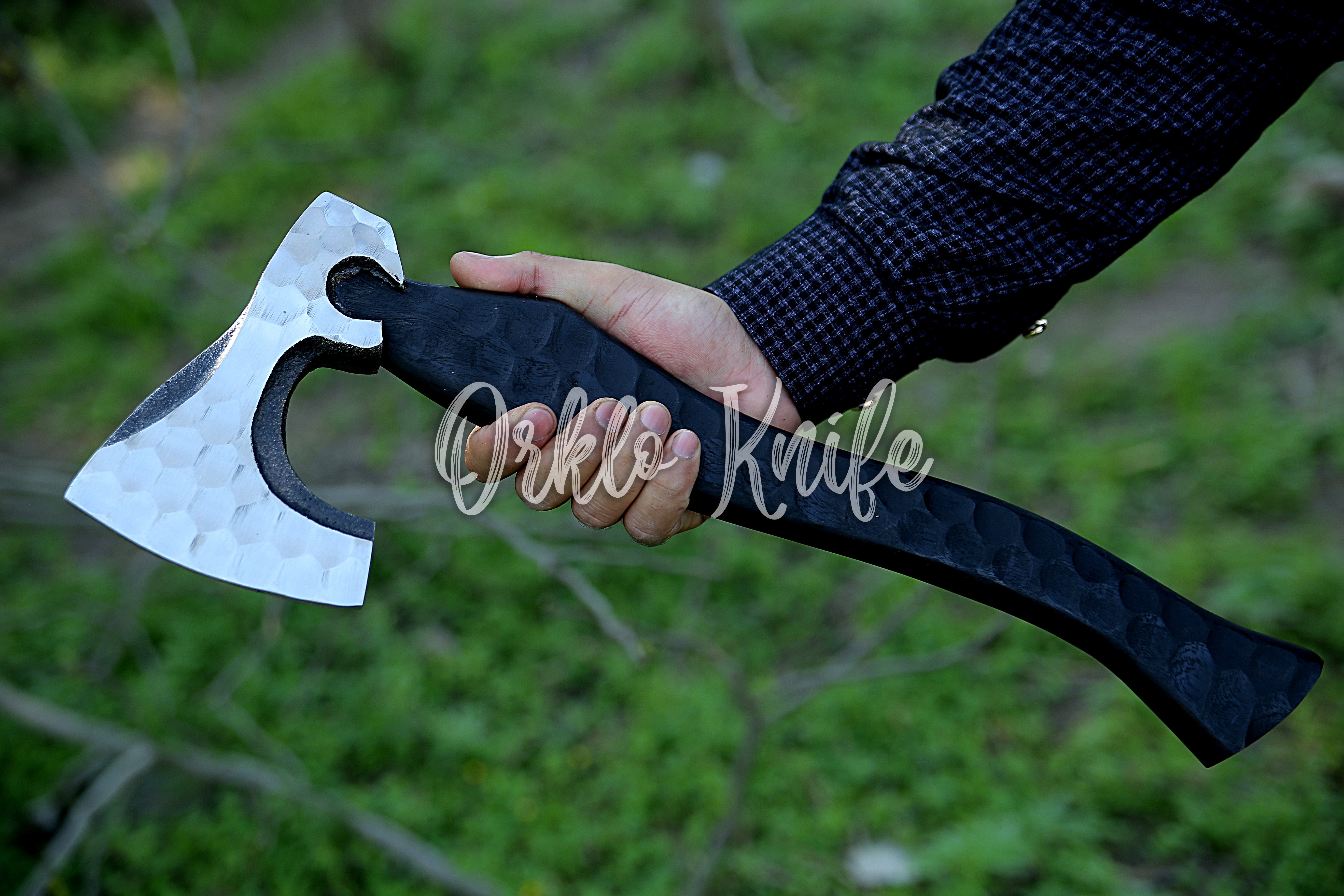 Viking Carbon Steel Axe - Orkloknife
