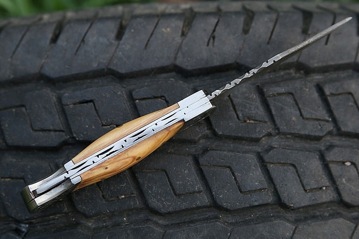 olive wood knife magnet