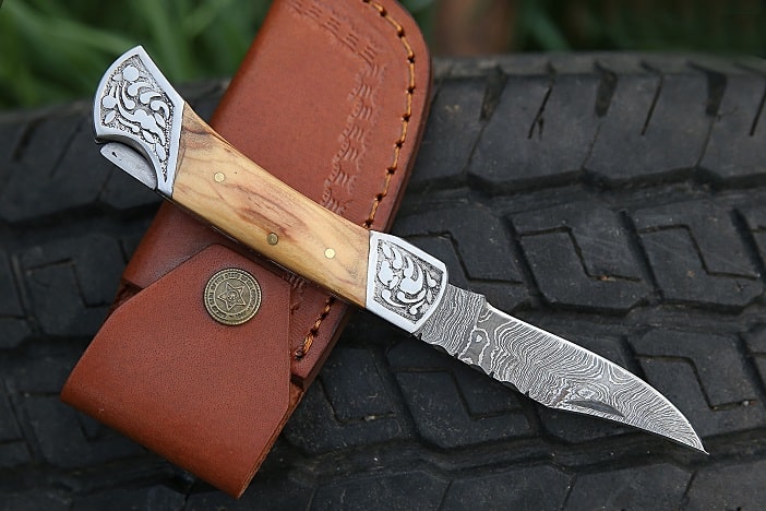 olive wood knife scales