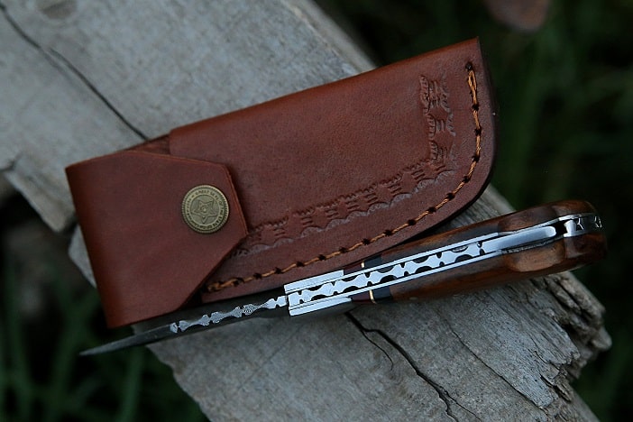 rosewood handle knife