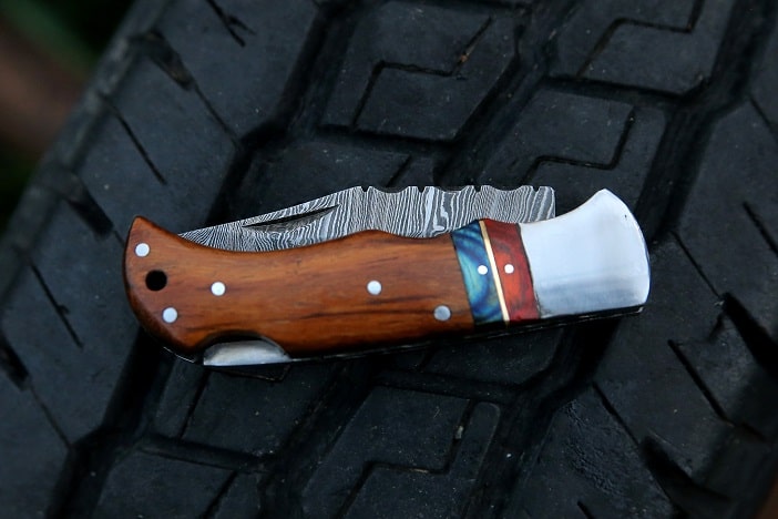 rosewood handle pocket knife