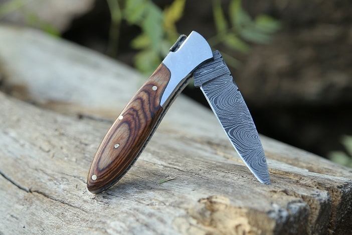 wood handle knife