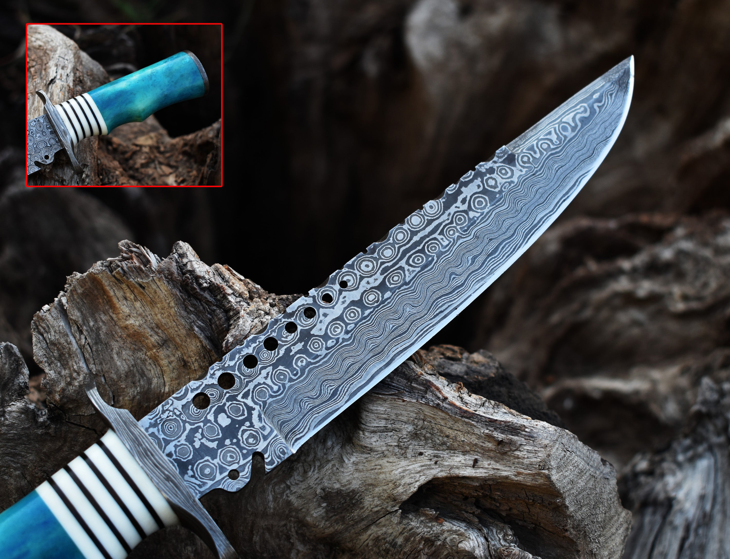 Handmade Damascus Rambo Knife With Bone Handle Survival Knife Anniversary Gift Camping Knife Gift For Him cheapest Hunting Bowie Groomsmen Gift