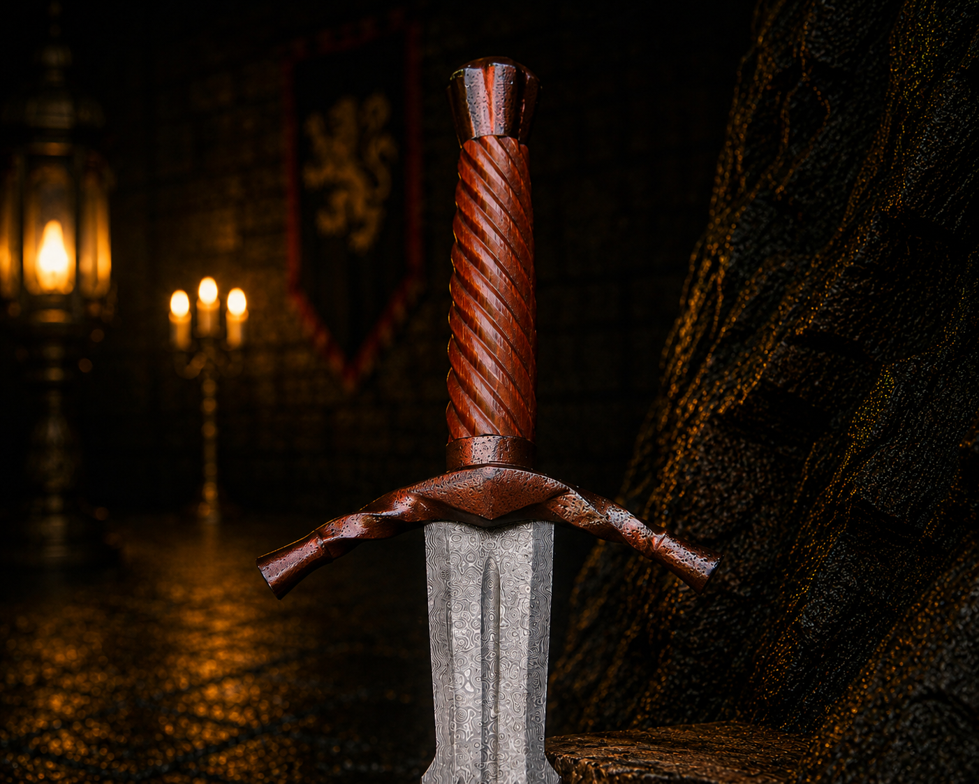 Handmade Forged Relic Witcher Sword Engraved Blade, Medieval Decorative Damascus Sword for Display Halloween Christmas gift