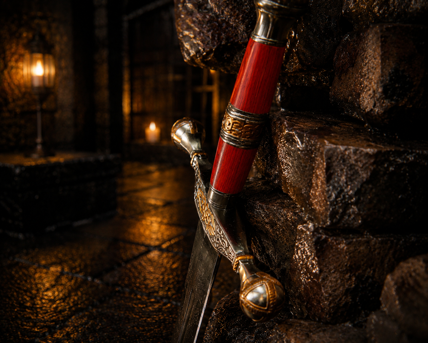 Personalized Ember Sigil Damascus Sword Engraved Blade, Medieval Decorative Sword for Display Halloween Costume