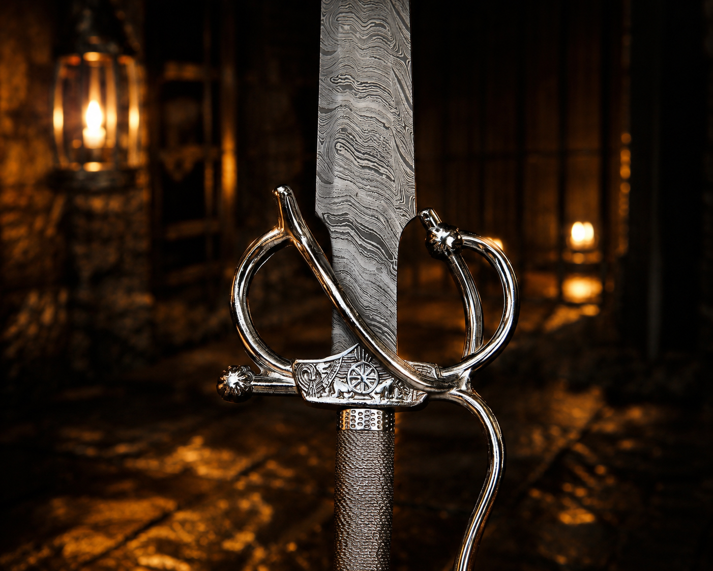 Handmade Damascus Steel Rapier Sword Fantasy Sword Personalized sword, Medieval Decorative Sword for Display House warming gift