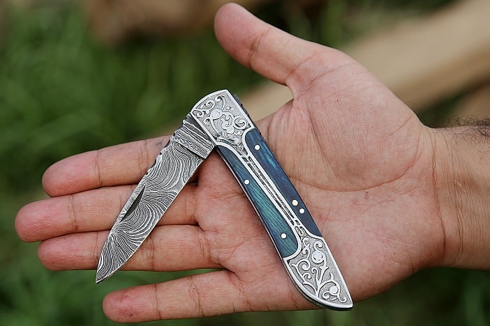 frost cutlery blue pocket knife