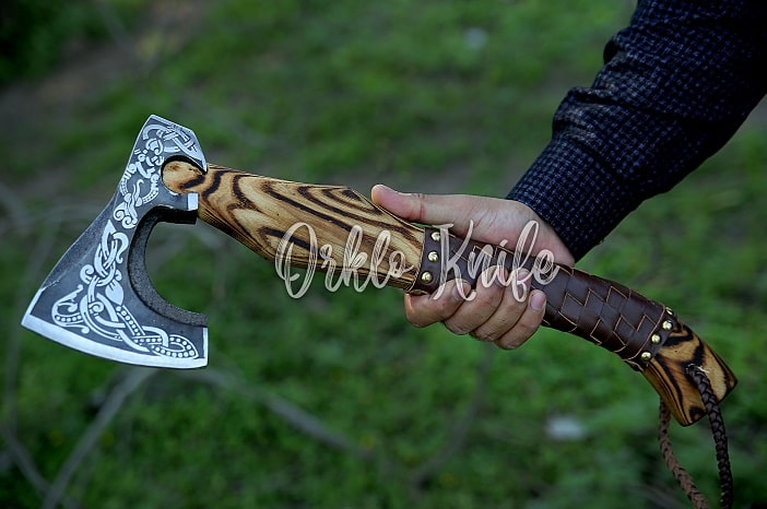 Unique and personalised viking axe